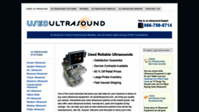 What Usedultrasound.com website looked like in 2020 (3 years ago)