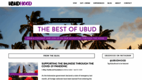 What Ubudhood.com website looked like in 2020 (3 years ago)