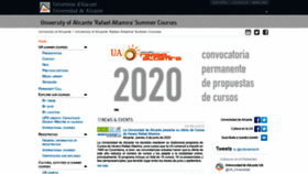 What Univerano.ua.es website looked like in 2020 (3 years ago)