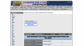 What Uoronline.com website looked like in 2020 (3 years ago)