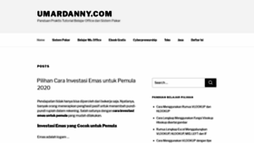 What Umardanny.com website looked like in 2020 (3 years ago)