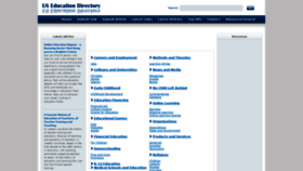 What Useducationdirectory.com website looked like in 2020 (3 years ago)