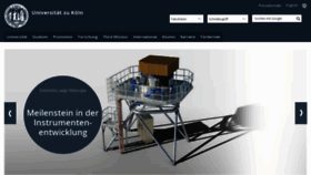 What Uni-koeln.de website looked like in 2020 (3 years ago)