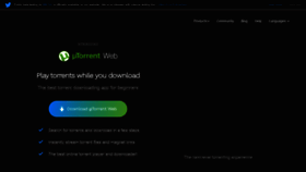 What Utorrent.com website looked like in 2020 (3 years ago)