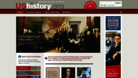 What Ushistory.org website looked like in 2020 (3 years ago)