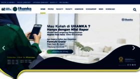 What Uhamka.ac.id website looked like in 2020 (3 years ago)