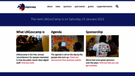 What Ukgovcamp.com website looked like in 2020 (3 years ago)