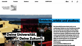 What Uni-konstanz.de website looked like in 2020 (5 years ago)