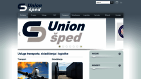 What Unionsped.rs website looked like in 2020 (3 years ago)