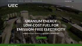 What Uraniumenergy.com website looked like in 2020 (3 years ago)