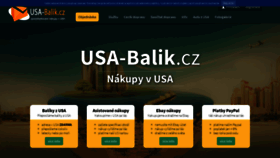 What Usa-balik.cz website looked like in 2020 (3 years ago)