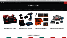 What Utensili.store website looked like in 2020 (3 years ago)