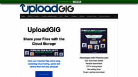 What Uploadgigpremium.com website looked like in 2020 (3 years ago)