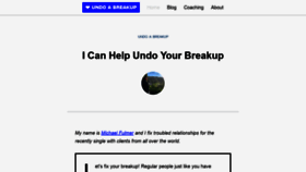 What Undoabreakup.com website looked like in 2020 (3 years ago)