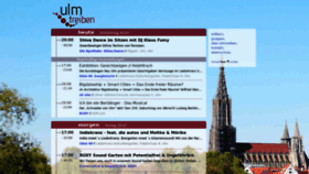 What Ulmtreiben.de website looked like in 2020 (3 years ago)
