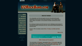 What U2rockband.com website looked like in 2020 (3 years ago)