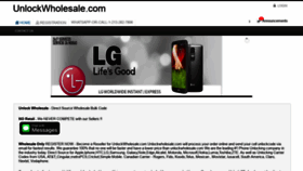 What Unlockwholesale.com website looked like in 2020 (3 years ago)