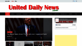What Uniteddailynews.com website looked like in 2020 (3 years ago)