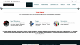 What Uzaylazer.com website looked like in 2020 (3 years ago)
