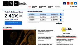 What Uaenews.net website looked like in 2020 (3 years ago)
