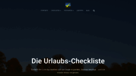 What Urlaubs-checkliste.de website looked like in 2020 (3 years ago)