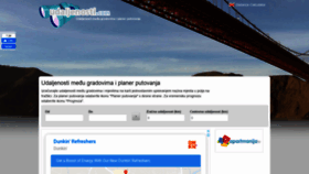 What Udaljenosti.com website looked like in 2020 (3 years ago)