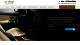 What Uphoriaexecutivecars.com website looked like in 2020 (3 years ago)