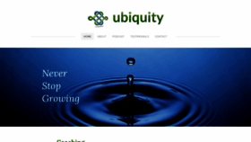 What Ubiquityleadership.com website looked like in 2020 (3 years ago)