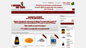 What Universdeschefs.fr website looked like in 2020 (3 years ago)