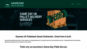 What Ukpalletdelivery.com website looked like in 2020 (3 years ago)