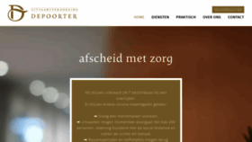What Uitvaartdepoorter.be website looked like in 2020 (3 years ago)