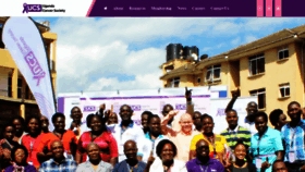 What Ugandacancersociety.org website looked like in 2020 (3 years ago)