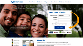 What Unitedfinances.com website looked like in 2020 (3 years ago)