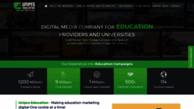 What Uniproeducation.com website looked like in 2020 (3 years ago)