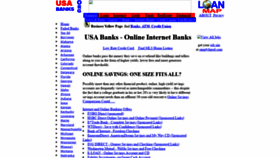What Usabanks.org website looked like in 2020 (3 years ago)
