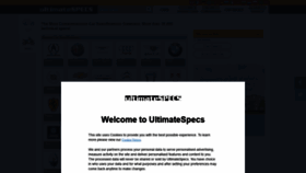What Ultimatespecs.com website looked like in 2020 (3 years ago)
