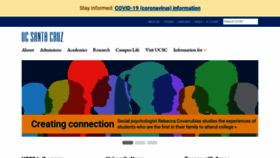 What Ucsc.edu website looked like in 2020 (3 years ago)