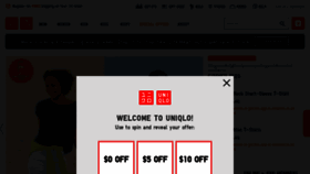 What Uniqlo.com website looked like in 2020 (3 years ago)