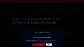 What Unitedhealthgroup.com website looked like in 2020 (3 years ago)