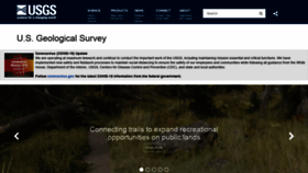 What Usgs.gov website looked like in 2020 (3 years ago)