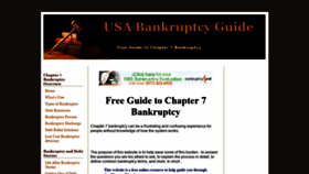 What Usa-bankruptcy-guide.com website looked like in 2020 (3 years ago)
