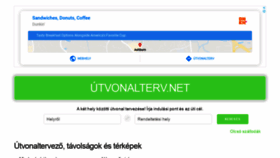 What Utvonalterv.net website looked like in 2020 (3 years ago)