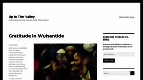 What Upinthevalley.org website looked like in 2020 (5 years ago)