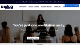 What Unplugmeditation.com website looked like in 2020 (3 years ago)