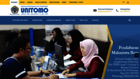What Unitomo.ac.id website looked like in 2020 (4 years ago)