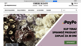 What Ubierzsciany.pl website looked like in 2020 (3 years ago)