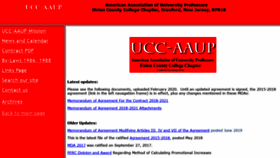 What Ucc-aaup.org website looked like in 2020 (3 years ago)