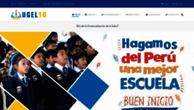 What Ugel10huaral.gob.pe website looked like in 2020 (3 years ago)