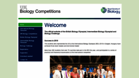 What Ukbiologycompetitions.org website looked like in 2020 (3 years ago)