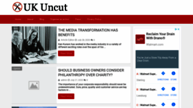 What Ukuncut.org.uk website looked like in 2020 (3 years ago)